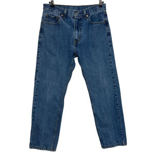 Levis 505 Jeans Mens 33x30 Blue Measures 32x29 Regular Straight Fit Workwear